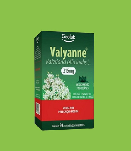 Suplemento Alimentar Valyanne 215mg C/20 Comp Geolab