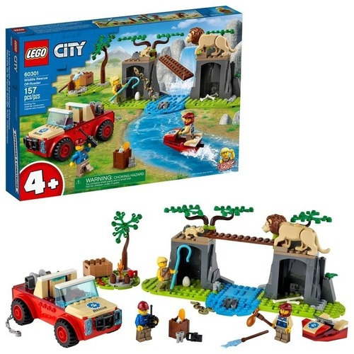 Lego City Rescate De Fauna Salvaje Auto Todoterreno 60301 Se