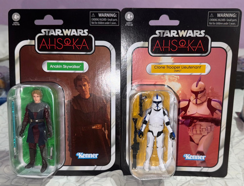 Star Wars Figura De Acción Anakin Skywalker Y Clone Trooper (Usado)