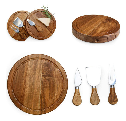 G Juego De Picnic, Tabla De Quesos Y Cuchillos