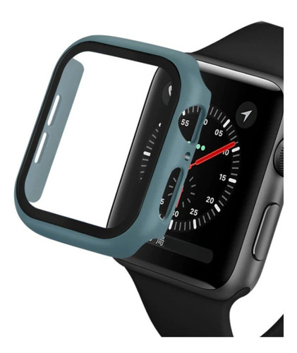 Capa Com Vidro Integrado Para Apple Watch 40mm Verde