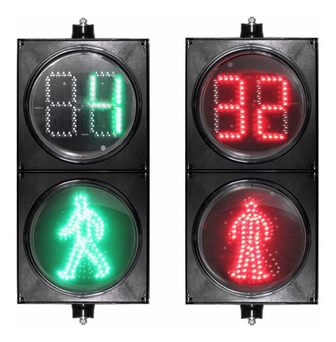 Semáforo Vial Led 300mm Tipo Peatonal Dinámico