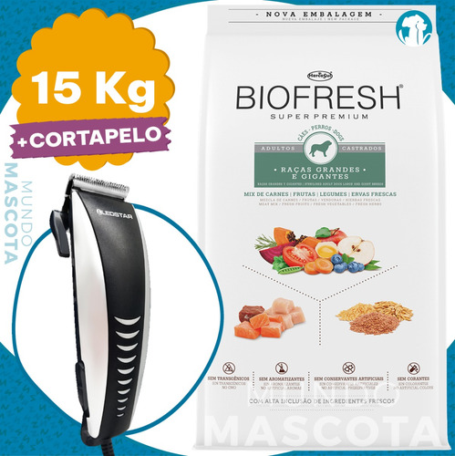 Alimento Biofresh Perro Raza Grande Castrado 15 Kg + Regalo