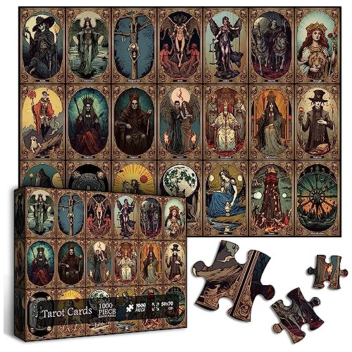 Horror Tarot Cards Puzzles For Adults 1000 Pieces And U...