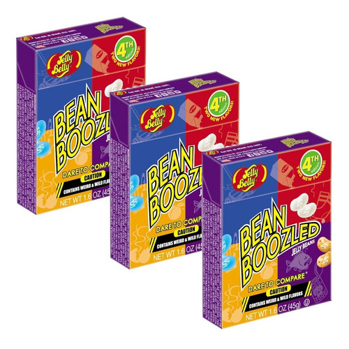 Triple Pack Jelly Belly Bean Boozled Original 45g / Diverti
