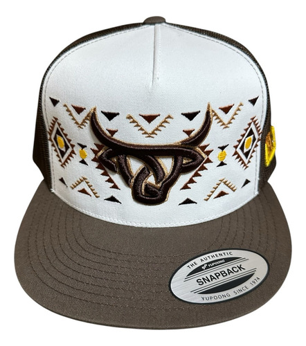 Gorras Yupoong Diseño Vaquero Bordado Frontal Y Lateral 3d Lost / Calf-gold Ajustable Bordado 3d