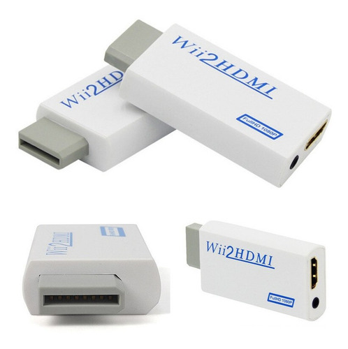 Imagen 3 de 9 de Adaptador Conversor Nintendo Wii A Hdmi Full Hd C/audio Gtía