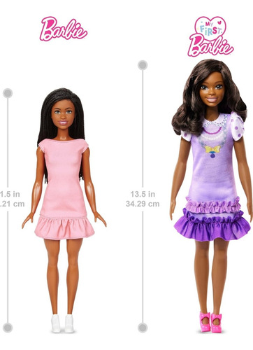 Barbie Mi Primera Barbie Muñeca Cabello Negro Con Puddle