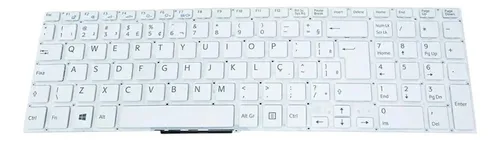 comprar Teclado Branco Para Notebook Sony Vaio Svf152c29x, Abnt2 Br