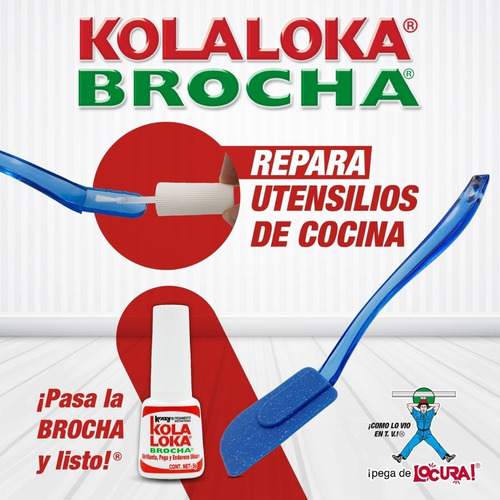 Pegamento Instantáneo Krazi Kola Loka Aplicador Brocha 5 Grs