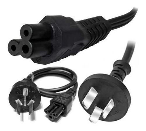 Cable Power Trebol Fuente Alimentación Cargador Notebook