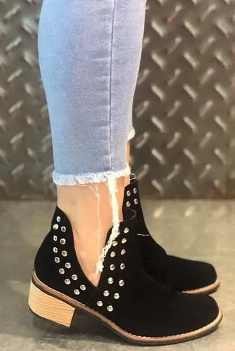 Botas texanas cortas con tachas hot sale