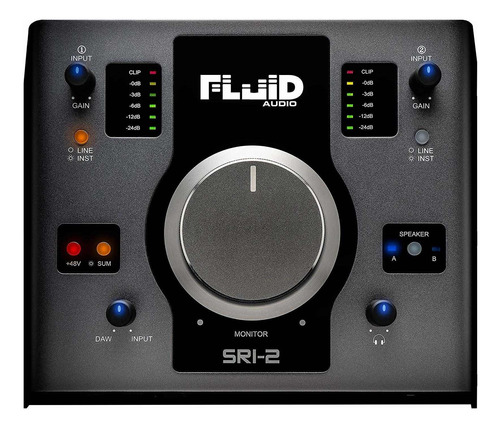 Fluid Audio Sri-2: 2 X 2 Usb Cuña De Escritorio Con 24 Bits/