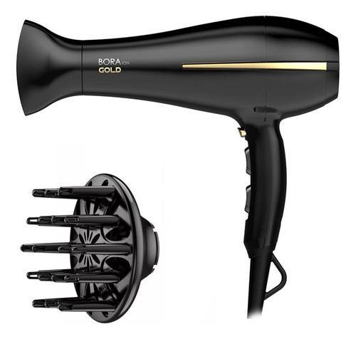 Secador De Pelo Gama Bora Ion Gold Ceramic Oro Líquido