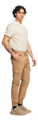 Pantalon Jogger Casual Bolsas Next & Co Holi Beige Hombre