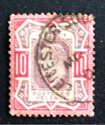 Inglaterra - Sello Sc. 137 Edward Vii 10p Usado L2234