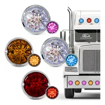 Comprar Plafón Redondo 7 Leds Tipo Sandia Camión Trailer Universal