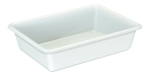 8 Bandeja de plástico rectangular Bioprátika 3 L