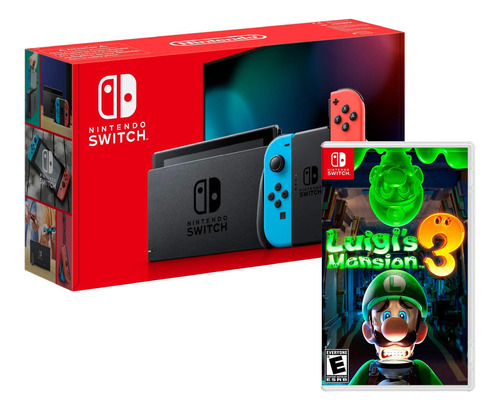 Consola Nintendo Switch Bateria Extendida + Luigis Mansion 3