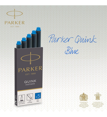 Cartuchos Largos De Tinta Azul Lavable Para Pluma Estilográf