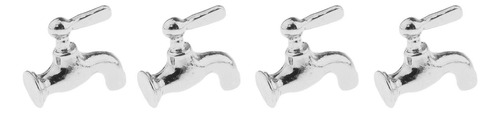 Paquete De 4 1/12 12, Casa De Muñecas En Miniatura, Plata