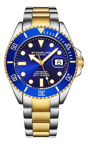 Stuhrling Original Reloj De Buceo Para Hombre, Movimiento Su