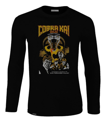 Camiseta Manga Larga Cobra Kai Dojo San Fernando Valley Lbo