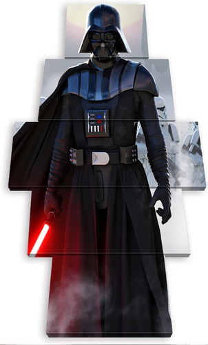 5 Cuadros Verticales Darth Vader Star Wars Diseño Artistico