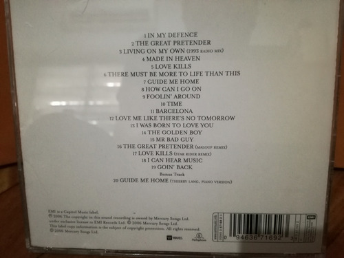Freddie Mercury Very Best Cd Inmaculado