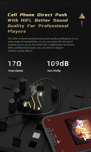 Audifonos Qkz Zxn, Hifi Bass Earbuds, Con Mic