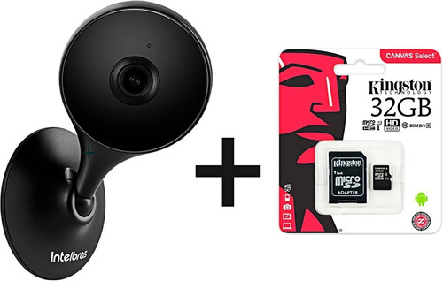 Imagem 1 de 9 de Câmera Segurança Im3 Intelbras Wifi + Cartão De Memória 32gb