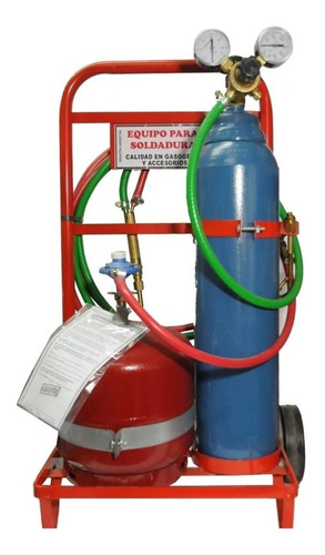Equipo De Oxigas Tubo 1/2 Mt3 + Gas De 3 Kg P/ Refrigeracion