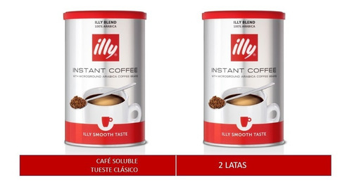 Illy Cafe Instantaneo Tueste Clasico 95g Pack De 2 Pz