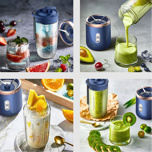 Feiniao Mini Licuadora Portatil 450ml Para Batidos Y