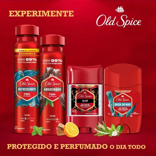 Desodorante Antitranspirante Gel Old Spice VIP 80g | MercadoLivre