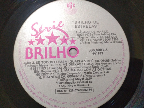 Lp Brilho Das Estrelas - Maysa Elis Regina Maria Creusa Estandar (Usado)