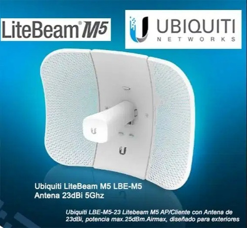 Imagen 1 de 5 de Ubiquiti M5-23 Litebeam Airmax / Direccional 5ghz 23dbi Wifi