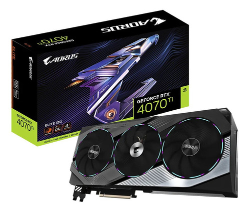 Placa de video Nvidia Gigabyte  AORUS GeForce RTX 40 Series RTX 4070 Ti GV-N407TAORUS E-12GD 12GB