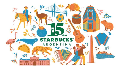 Nueva! Gift Card Starbucks 15 Años Aniversario (+$100 Saldo)