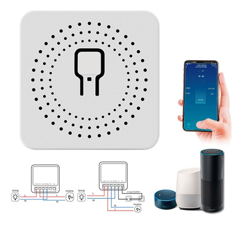 Kit 50x Interruptor Mini 1ch 16a Wifi Inteligent Novadigital