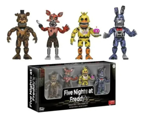 Five Nights At Freddys Set 4 Fnaf Funko Golden Freddy 
