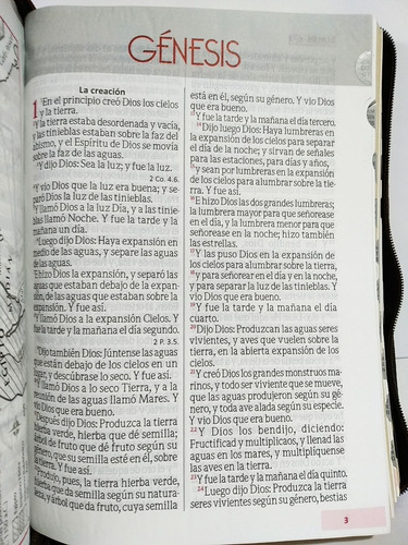 Imagen 5 de 9 de Biblia Letra Gigante Rvr1960 Imitación Café, Cierre E Índice
