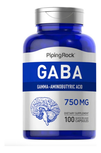 Gaba (gamma-amino-butírico) 750mg X 100 Cap - Calma!! Sabor Neutro