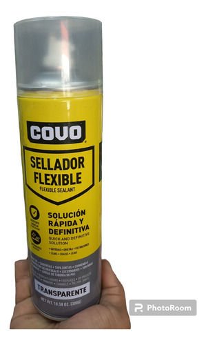Sellador Impermeabilizante Spray Negro Y Transparente Covo