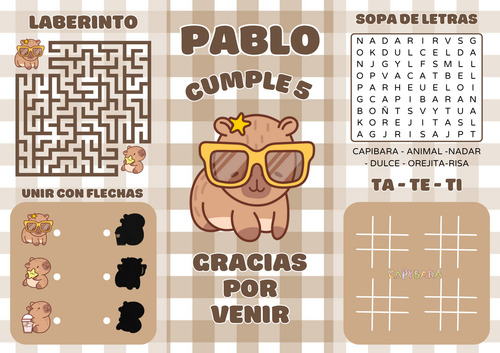 Tríptico Con Actividades Y Para Colorear De La Abejita X 10