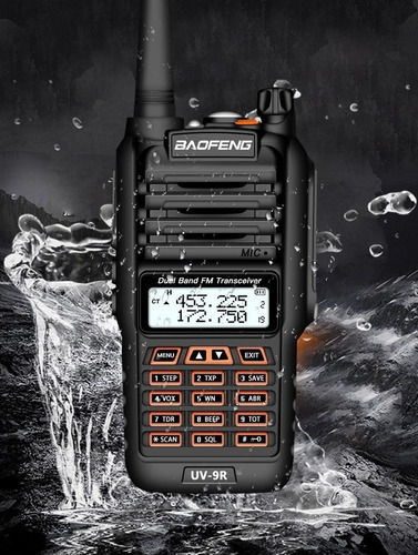 Rádio Comunicador Baofeng 6 Ht Uv-9r À Prova D'água Até 15km