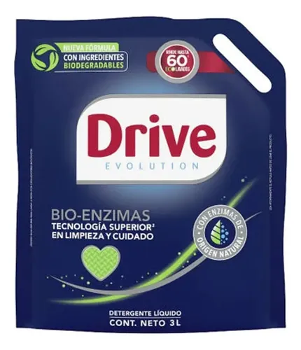 Drive Evolution Bio-enzimas Detergente Liquido Doypack 3lt