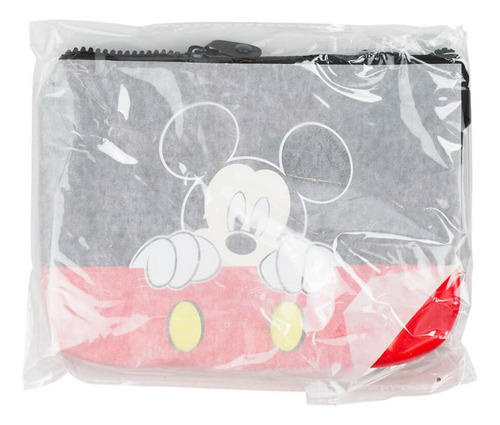 Necessaire Retangular Mickey Assinatura 15x3x21cm - Disney