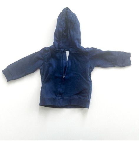 Buzo Campera Hym Bebe Azul Liso Talle 4-6 Meses