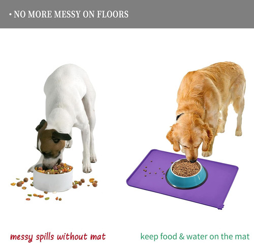 Reopet Silicone Pet Feeding Mat, Waterproof Dog Cat Food S1